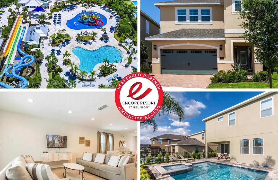 Elegant Home Near Disney With Private Pool And Waterpark & Resort Access At Encore Resorts Reunion - 621La-1