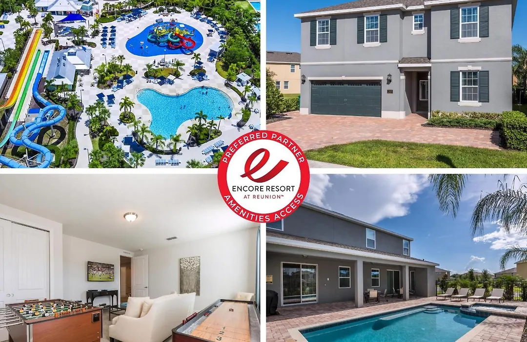 Splendid Home With Private Pool, Loft Area, Waterpark & Resort Access Near Disney At Encore Resort - 7619Br-1