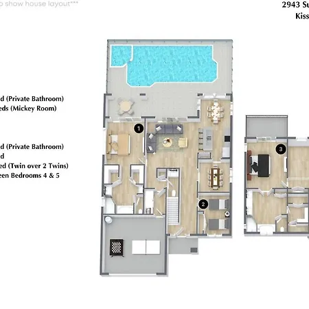 5 Bedrooms - 3,5 Bathrooms - Sunset Lakes 2943 Sv-2