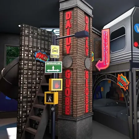 Vor4833Pp 7 Bed, Superhero City, Toy Box, Gaming Nook-3
