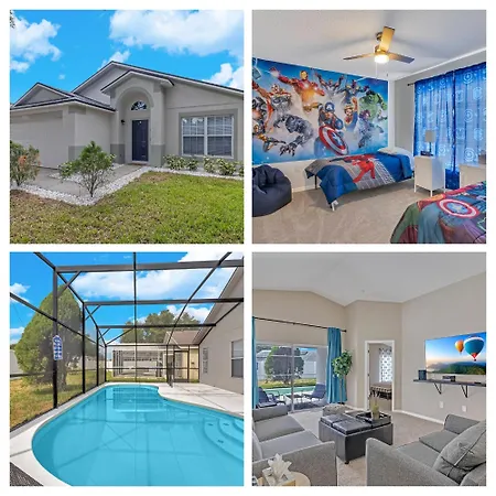 Disney Themed House Free Heated Pool Close Disney 5Br 9Bd-3
