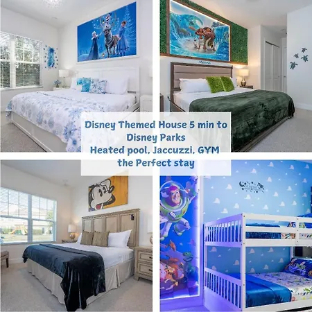 Themed Disney House 5 Min To Disney Parks, Heated Pool, Jacuzzi, Gym And More-2