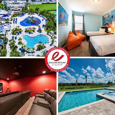 Vivid Home With Theater, Themed Room Near Disney With Waterpark & Resort Access At Encore Resort- 7662Ff-2