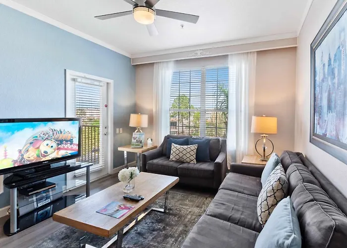 Modern Vista Cay Condo, near Universal Studios Orlando admite animales