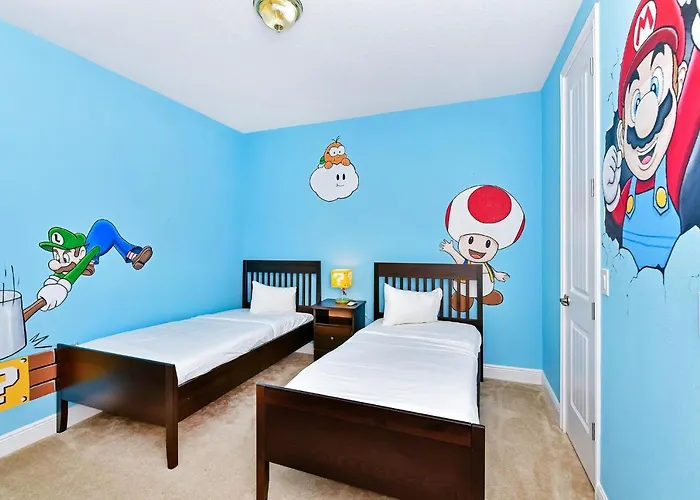 Delightful Home With Theme Room, Private Pool And Ping Pong Table Near Disney By Rentyl - 7705B Orlando admite animales