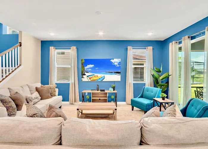 Pet friendly Solara 7Br Resort Home W Pool, Hot Tub & Games Orlando