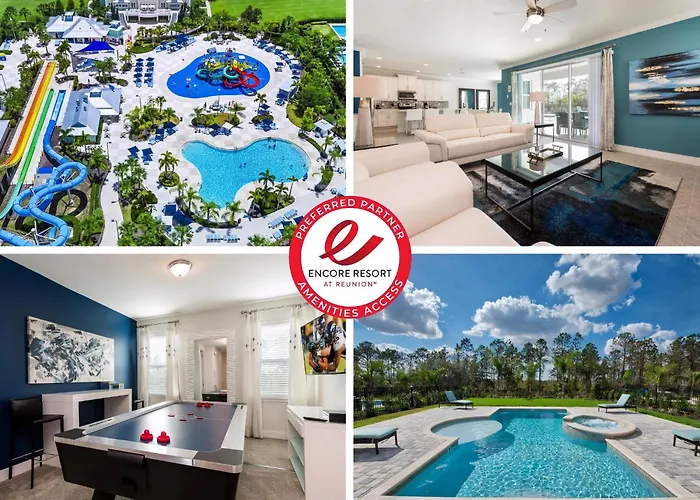 Chic Home With Private Pool With Waterpark & Resort Access Near Disney World At Encore Resort - 7706Ff Orlando mit Pool
