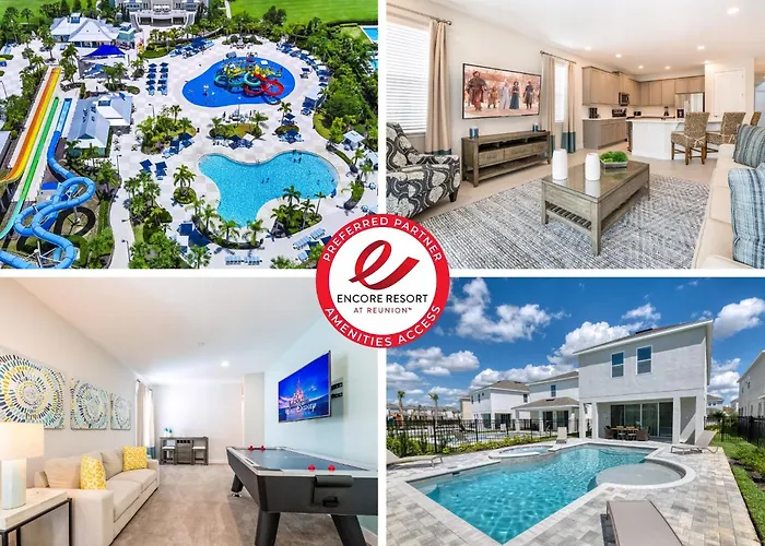 Cozy Home With Private Pool, Air Hockey Table Near Disney With Waterpark & Resort Access At Encore Resort - 7702Gr