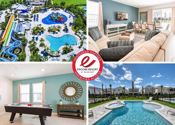 Fabulous Home With Private Pool, Air Hockey Table Near Disney With Waterpark & Resort Access At Encore Resort - 7704Gr