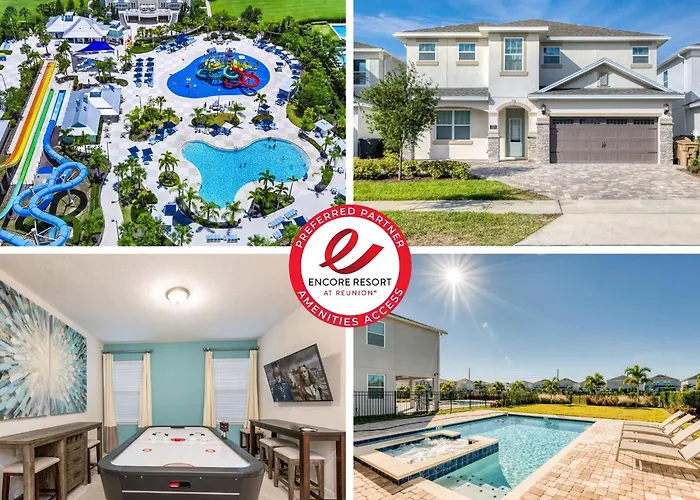 Chic Home With Private Pool, Game Room And Waterpark & Resort Access Near Disney At Encore Resorts Reunion - 320Au