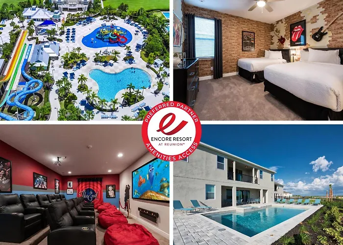Exquisite Home With Theater, Themed Rooms Near Disney With Waterpark & Resort Access At Encore Resort- 7664Ff