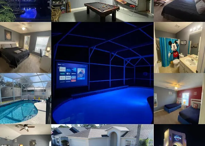 3 Bedroom Villa With Poolside Cinema And Games Room Close To Theme Parks Sleeps 6 Orlando